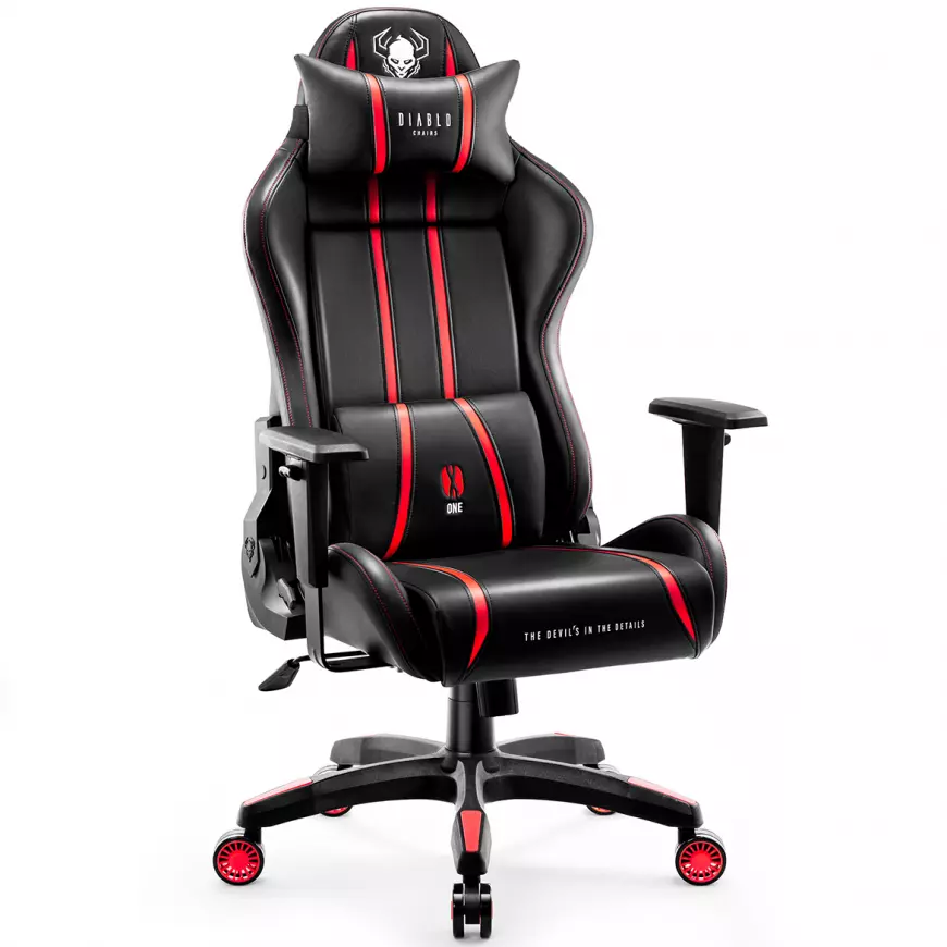 Herní židle Diablo X-One 2.0 Normal Size: černo-červená Černá/červená