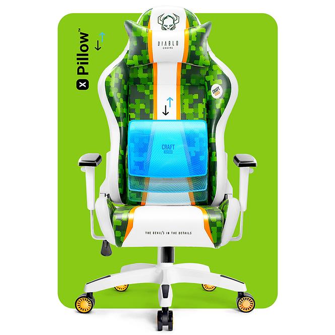 Herní Židle Normal Diablo X-One 2.0 Bílý/Zelená