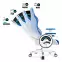 Herní Židle King Diablo X-One 2.0 Aqua Blue,6