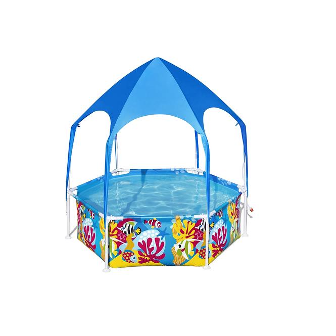 Dětský bazén s kovovou konstrukcí se stříškou UV 1,83 x 0,51 m 5618T