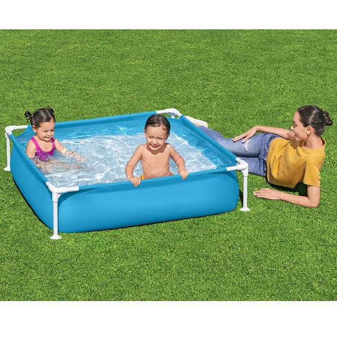 Dětský bazén s kovovou konstrukcí 1,22 x 1,22 x 0,3 m 56217