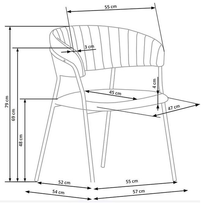 Židle W140 tmavozelený