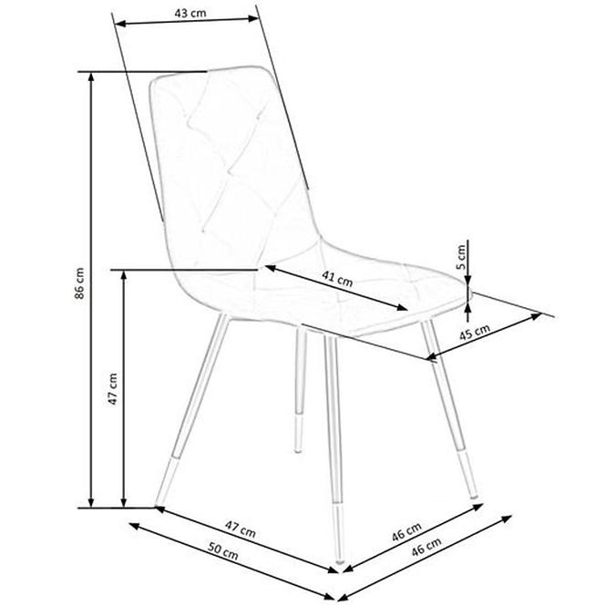 Židle W153 šedá