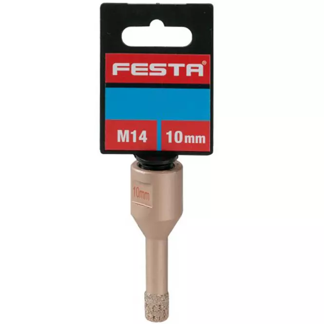 Korunka vykružovací festa diamantová 10mm M14,2