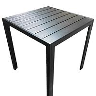 Stůl Douglas s deskou z polywoodu 70x70 cm černý 