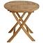 Dřevěný kulatý skládací stolek Dumai Teak Ø 70 cm,2