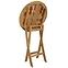 Dřevěný kulatý skládací stolek Dumai Teak Ø 70 cm,4