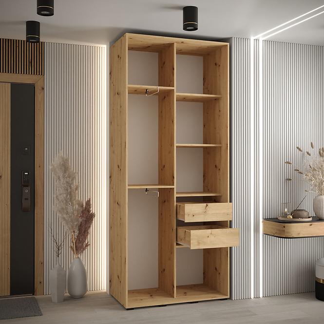 Skříň 45 Canaris 1 110 bílá/artisan/silver,4