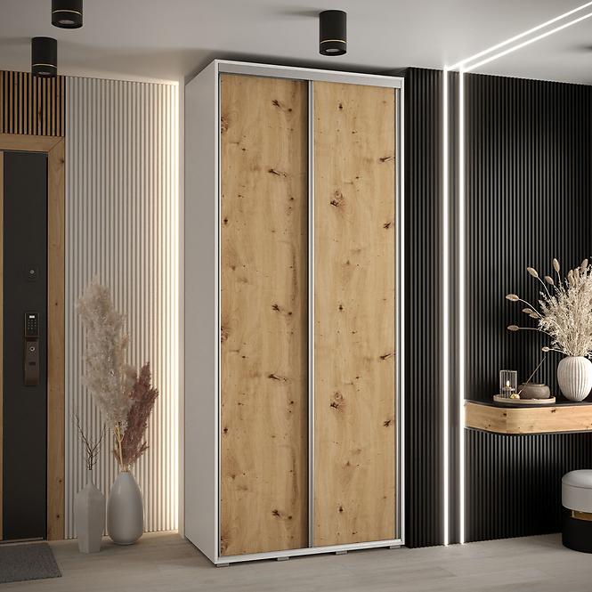 Skříň 45 Canaris 1 110 bílá/artisan/silver,5