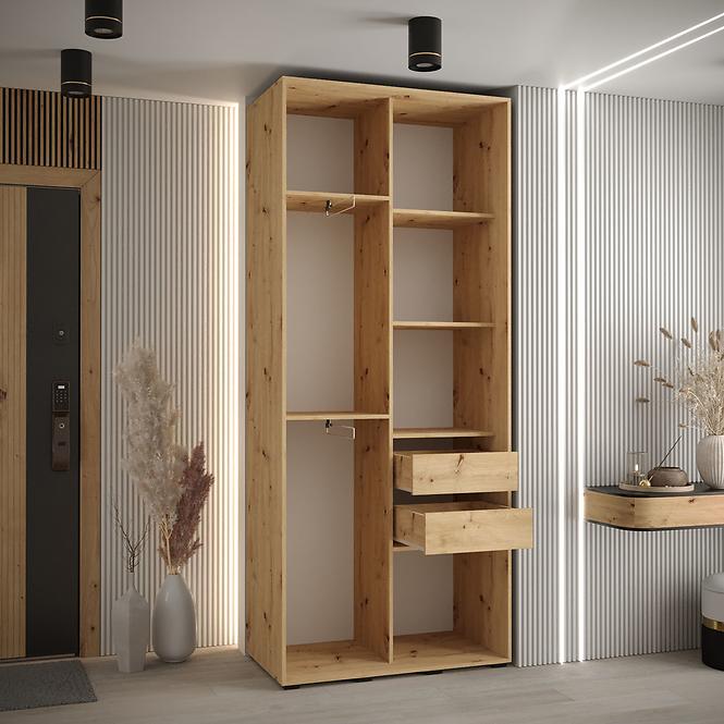 Skříň 45 Canaris 1 110 černá/černá,3