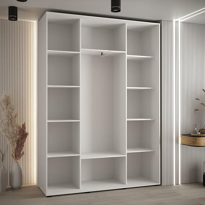 Skříň 45 Canaris 1 190 bílá/černá,4