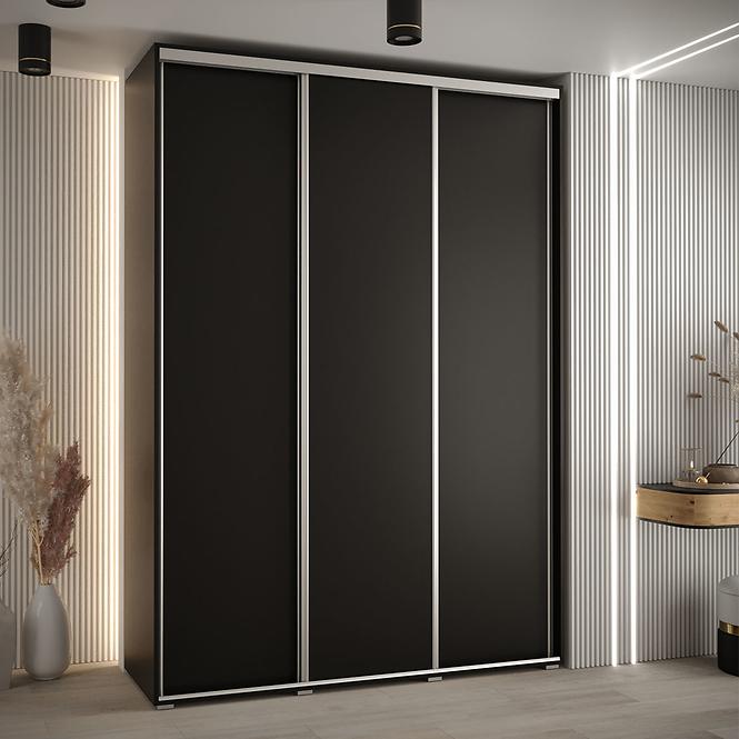 Skříň 45 Canaris 1 190 černá/silver,5