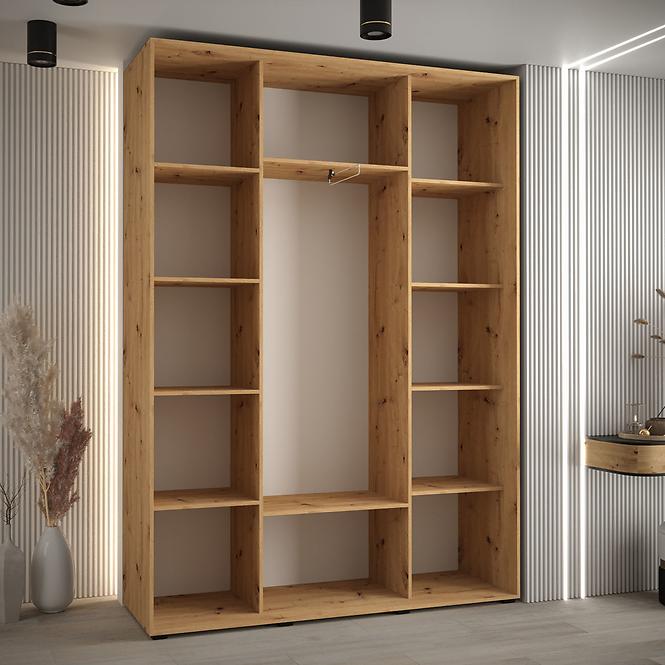 Skříň 45 Canaris 1 200 artisan/černá/černá,4