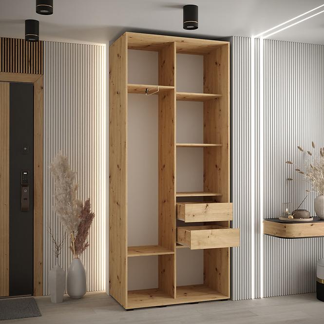 Skříň 45 Canaris 12 120 černá/bílá/černá,3