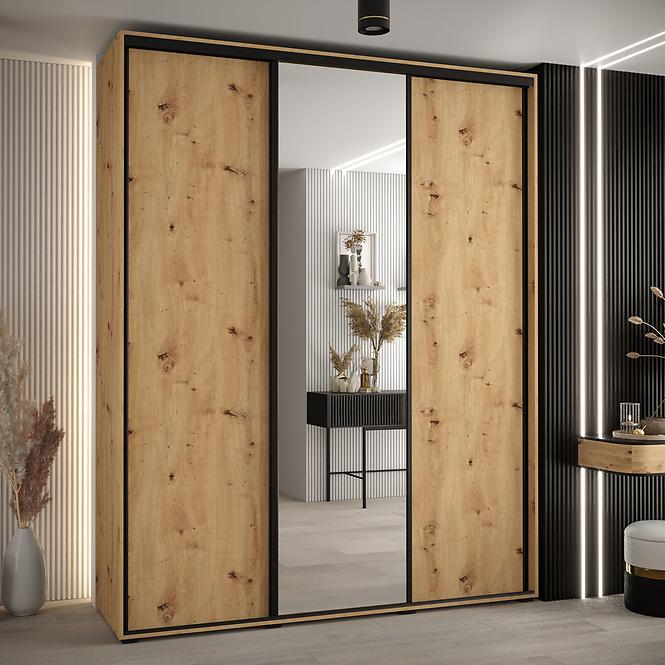 Skříň 45 Canaris 3 200 artisan/černá,5