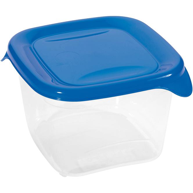 Box na potraviny čtvercový Fresh&go modrý 0.45l