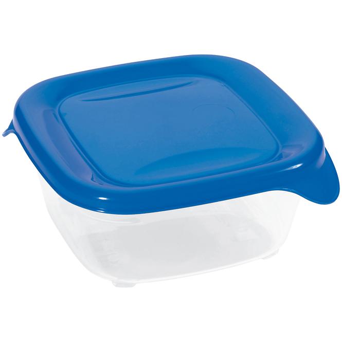 Box na potraviny čtvercový Fresh&go modrý 0.25l