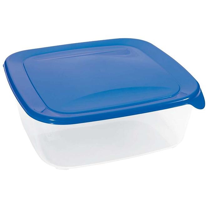 Box na potraviny čtvercový Fresh&go modrý 2.9L