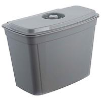 Závěsný odpadkový koš s víkem grey 4L