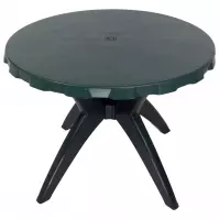 Stůl Dol zelený kulatý
