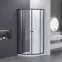 Sprchový kout čtvrtkruhový Uni 90x90x185 black