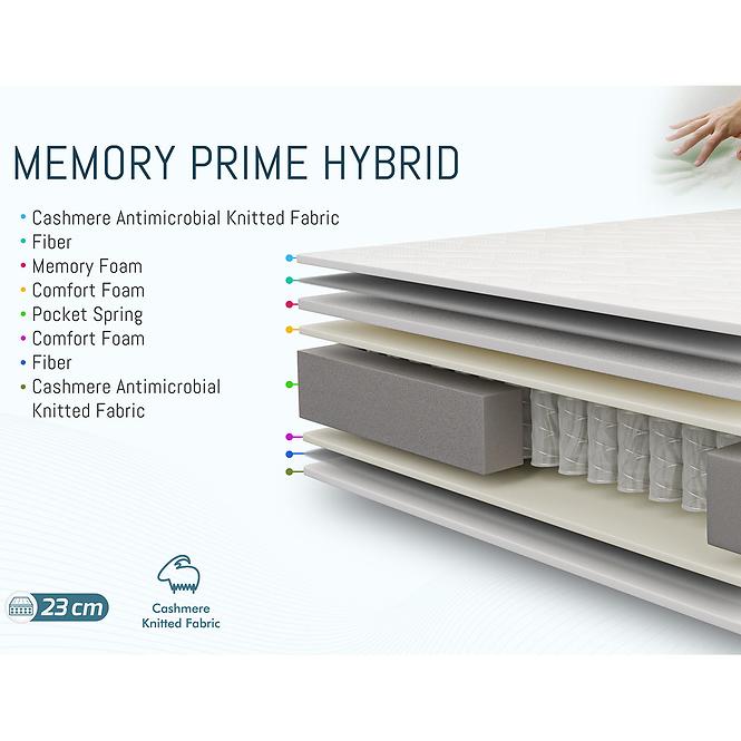 Hybridní matrace Memory Prime Hybrid 160x200 H2