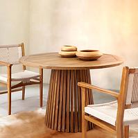 Stůl Maria z teakového dřeva, 120 cm