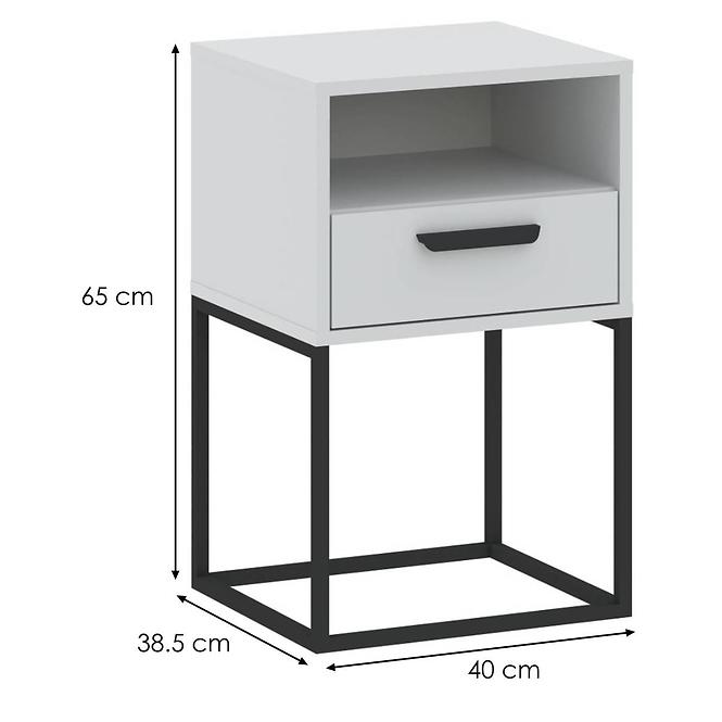 Noční stolek 1S-40 bílá
