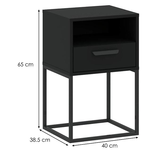 Noční stolek 1S-40 černá
