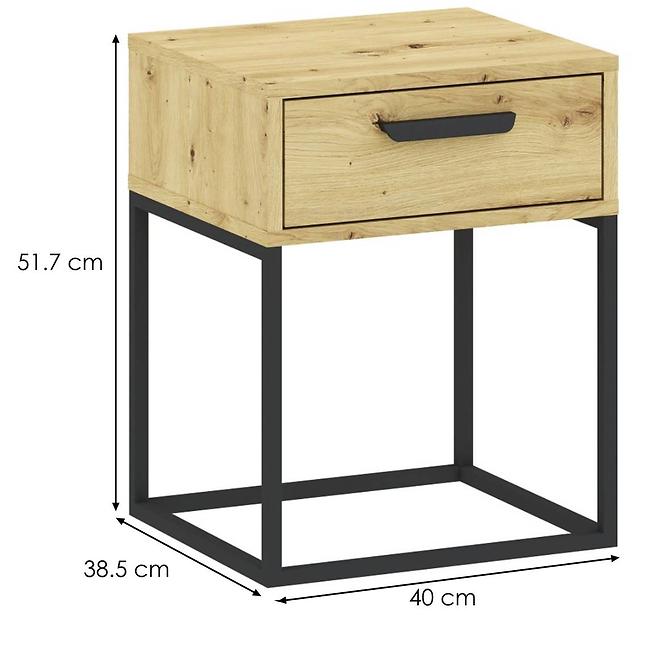 Noční stolek 1S nízký-40 artisan