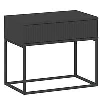 Noční stolek 1S nízký-60 bez rukojetí černá