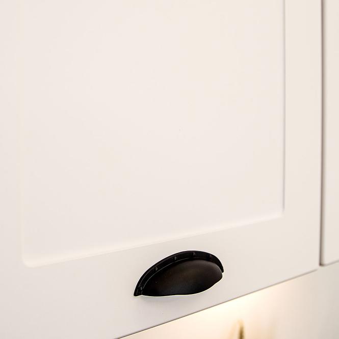 Kuchyňská skříňka Adele D90PC S/3 bílá hrášek/bílá