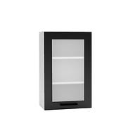 Kuchyňská skříňka Denis WS45 PL černá mat continental/bílá