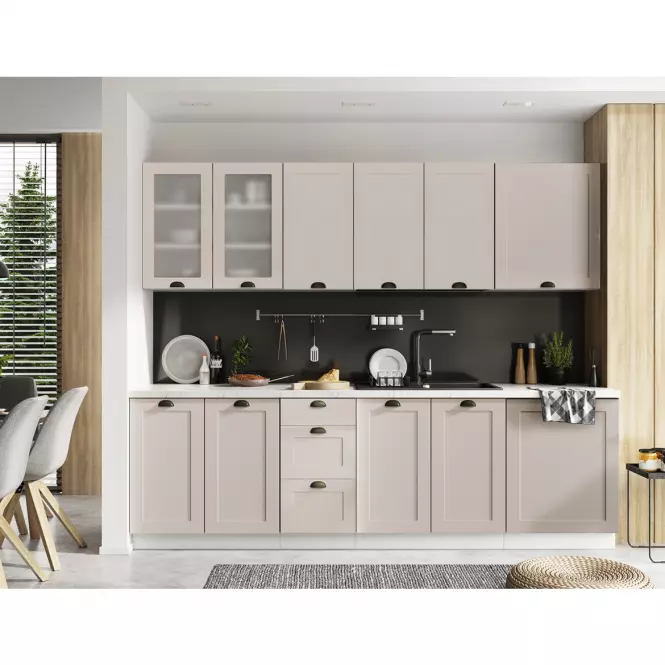 Kuchyňská skříňka Adele WS40 PL caffe mat/bílá,3