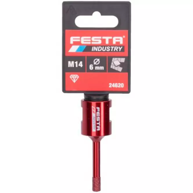 Korunka vykružovací diamantová Festa Industry 6 mm M14 ,2