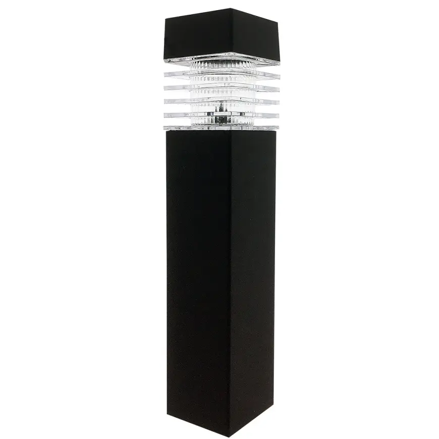Solární zahradní lampa Trixline, černá