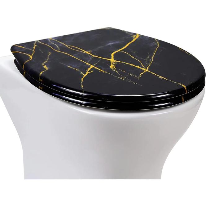 WC sedátko Duropalst black marmur