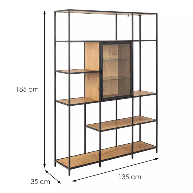 Regál matt wild oak,2