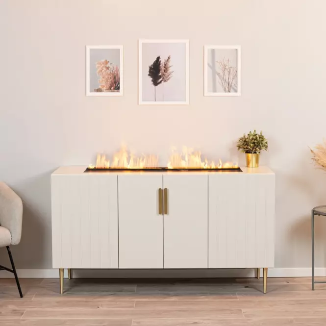 Elektrický krb Prins 1000 béžový