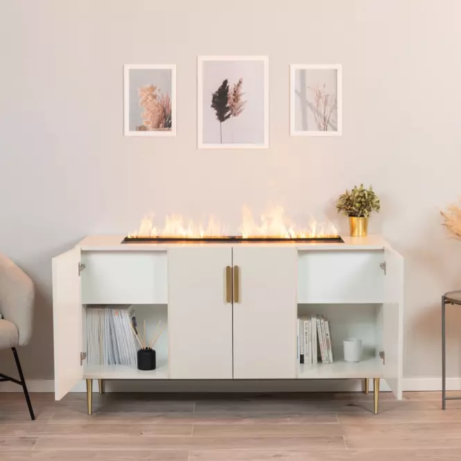 Elektrický krb Prins 1000 béžový