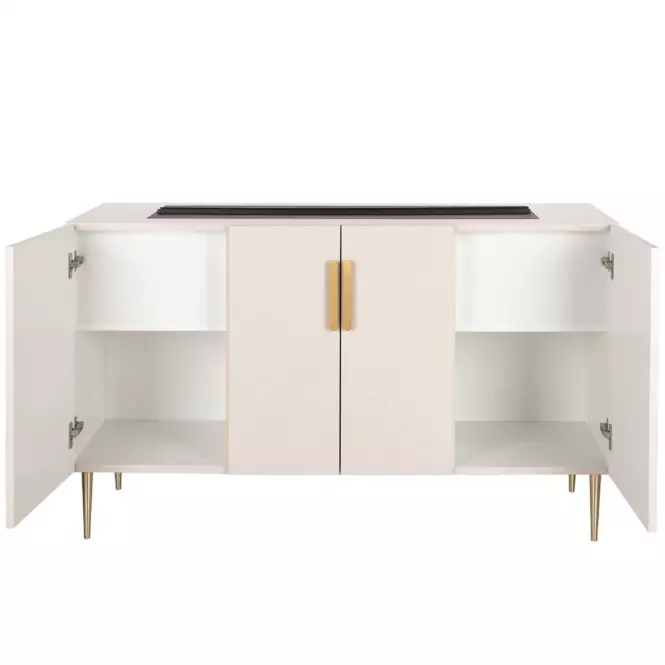 Elektrický krb Prins 1000 béžový