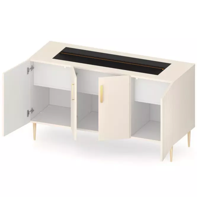 Elektrický krb Prins 1000 béžový