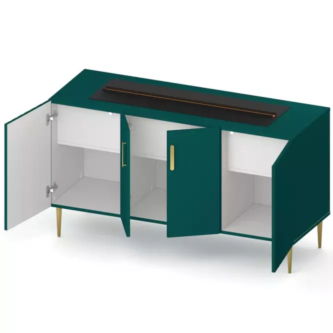 Elektrický krb Prins 1000 zelený