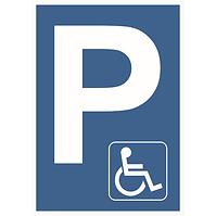 Vyhrazené parkoviště pro invalidy 210x297 mm formát A4 plast