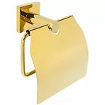 Držák toaletního papíru s krytem Nero Gold CKG-7819 84