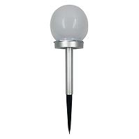 Solární svítidlo KULKA RGB 10CM SILVER EKO0613