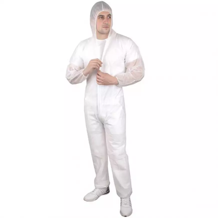 Jednorázový pp overal Ardon®Andrew bílý vel. XL