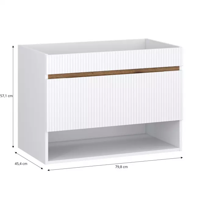 Skříňka Joy 80 1S bílý,2