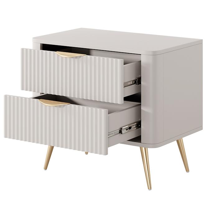 Noční Stolek Lante G 2s -1 ks Beige