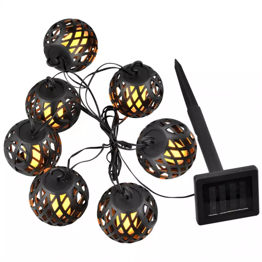 Solární girlanda 46820 ažurová Black